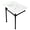 White / Matte Black, variant on Kingston Brass KVPB31227W86 Dreyfuss 31" Ceramic Console Sink with Stainless Steel Legs (8-Inch, 3-Hole), White/Polished Nickel