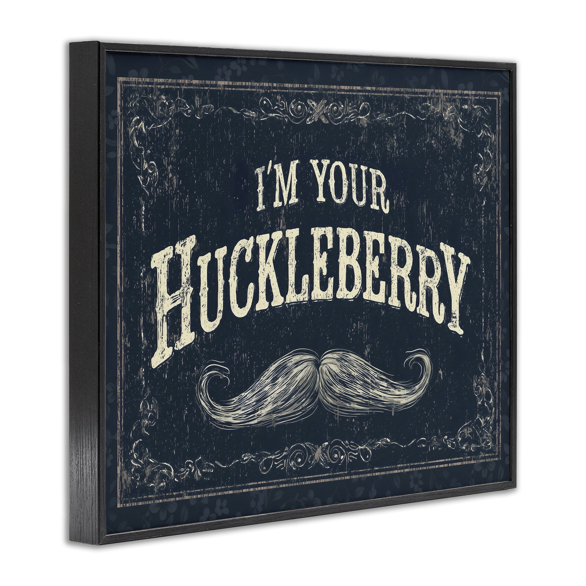 Stupell Industries I'm Your Huckleberry Black Framed Giclee Art, design by Arlington Prints