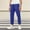 Blue, variant on Aueoeo Mens Pants Work Pants Men's Fashion Base Solid Color Pocket Casual Jogger Long Pants Youth Football Pants