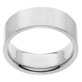 thumbnail image 3 of Pompeii Mens 8mm 14K White Gold Comfort Fit Flat Wedding Band (,), 3 of 3