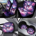 thumbnail image 2 of Jeiento Galaxy Sky Butterfly 11 Pack Car Seat Covers Set for Women Men, with Headrest Covers Keychain Coasters Gear Shift Knob Cover Handbrake Cover Universal Fit for SUV Truck Van, 2 of 7