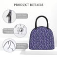 thumbnail image 4 of Fotbe Lavender Flowers Pattern Lunch Bag, Insulated Lunch Box, Small Leakproof Cooler Food Lunch Containers Reusable High Capacity Lunch Tote Bags for Work, Travel, Outdoor, 4 of 6