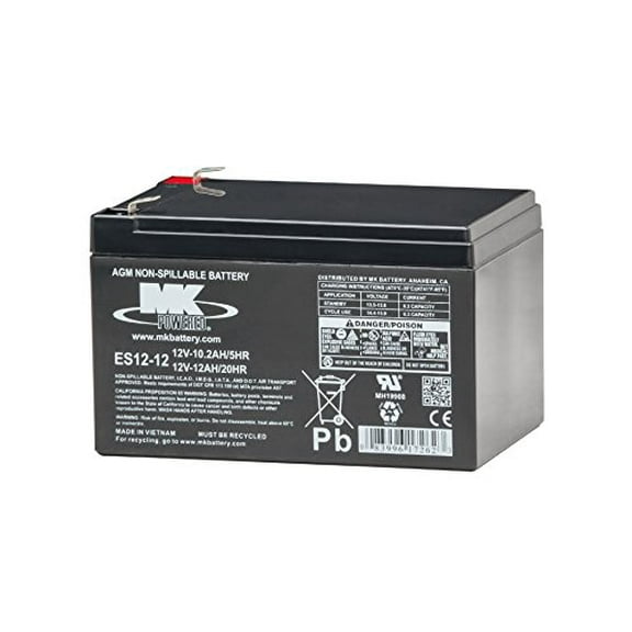 MK Battery ES12-12 Maintenance-Free Rechargeable Sealed Lead-Acid Battery