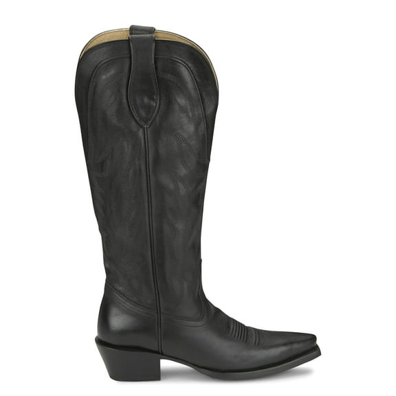 Tony Lama Womens Jess 15 Inch Embroidered Snip Toe Cowboy  Tall Boots