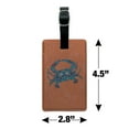 thumbnail image 4 of Mosaic Crab Rectangle Leather Luggage Card Suitcase Carry-On ID Tag, 4 of 8