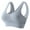 Gray, variant on Plus Size Sports Bras for Women Seamless High Impact Bralette Wirefree Bra with Removable Pads for Yoga Gym Workout Womens Bras