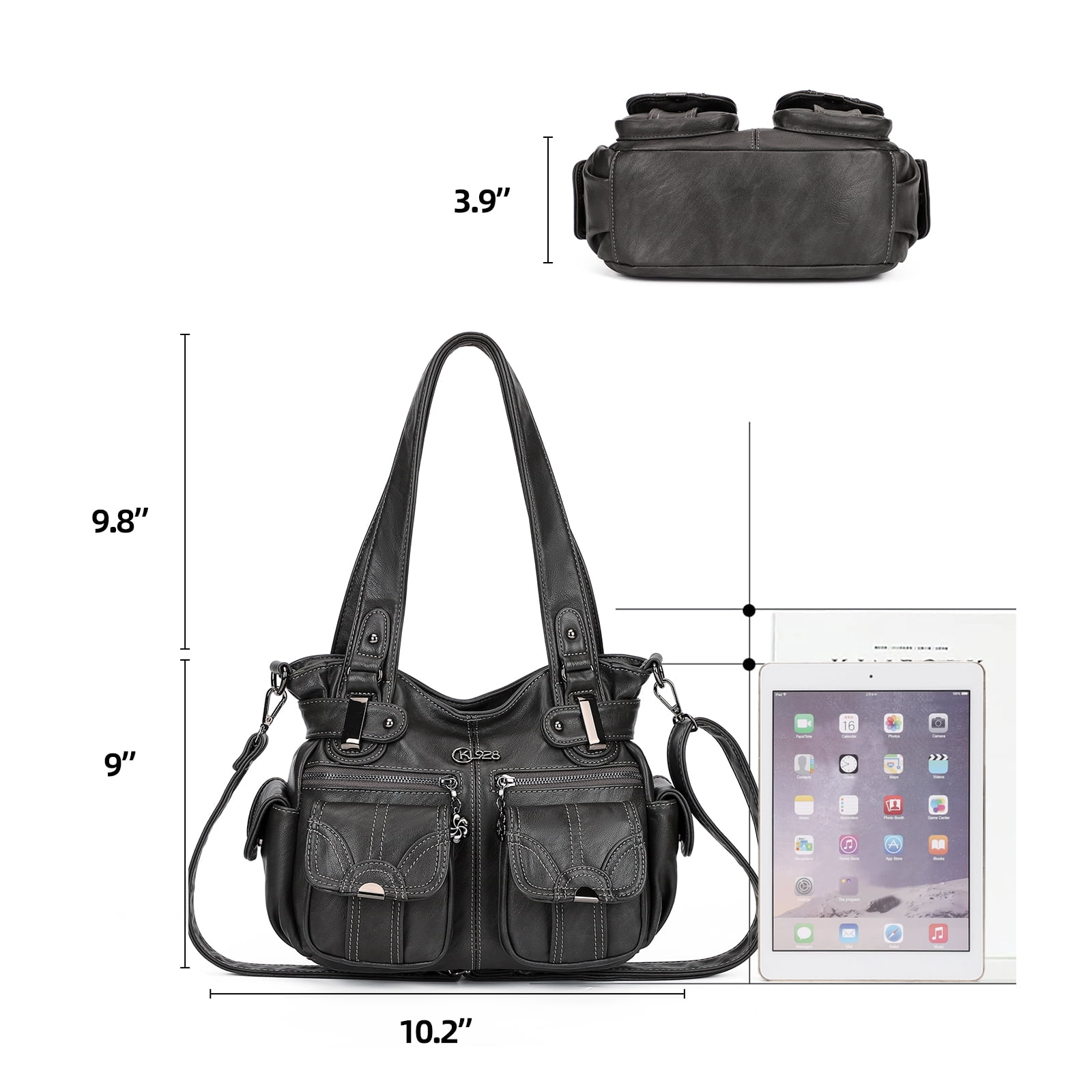 KL928 Soft PU Leather Purses and Handbags Medium Hobo Shoulder Bags Gifts for Women