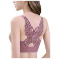 thumbnail image 4 of TAGOLD Womens Plus Size Bra Clearance,Summer Casual Bras for Womens, 3-Pack Women Sexy Butterfly Back Top Bra Wire Free Underwears Base Vest Style Sports Lingerie, 4 of 5