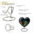 thumbnail image 4 of Green Humming Bird Heart Shaped Urn - Mini Urn For Ashes - Urn For Ashes For Women - Urns For Ashes Adult Female - Human Ashes Keepsake- (Size-3inch,1pcs), 4 of 5