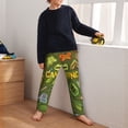 thumbnail image 5 of Xecao Camping 1 Print Teenagers' Pajama Pants Long Sleep Pants Soft Elastic Waist Pajama Bottoms Elastic waist with 2 Pockets 5-16 Years-Large, 5 of 6