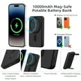 thumbnail image 2 of Smtcsl 3 in 1 Wireless Charging Station 10000mAh Power Bank MagSafe for iPhone, Apple Watch, 2 of 8