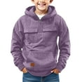 thumbnail image 2 of XQYLOS Boys 𝖳actical Cargo Hoodie Quarter-Zip Pullover, Vintage Casual Long Sleeve Sweatshirt with Pocket, Stylish 𝖬ilitary Style Hooded Shirt for Outdoor Activities, 2 of 7