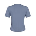 thumbnail image 5 of SDNall Summer Tops for Women Fitted Short Sleeve Basic Tee Slim Fit Shirts Ribbed Tops, 5 of 9