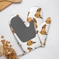thumbnail image 4 of Gaeub German Shepherd Dog Print Oven Mitts and Potholders BBQ Gloves,Oven Mitts with Silicone, Non-Slip Cooking Gloves for Cooking Baking Grilling (2 Count), 4 of 6