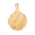 thumbnail image 1 of Bgsha Wooden Pizza board Round with Hand Pizza Baking Tray Pizza Cutting Board, 1 of 10