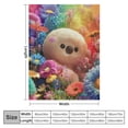 thumbnail image 4 of Orinice Cute Elf Blanket Super Soft Comfortable Warm Anti-Pilling Blanket Suitable for All Seasons Bed Linen Sofa and Plush Decoration Travel Camping Blanket  60x80in, 4 of 6