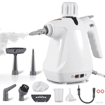 Yuyongr Handheld Steam Cleaner for Home Use, 10 Pcs Portable Steamer with Lock Button, 9.8 Ft Power Cord, 13.53 Oz Tank, High Pressure Temperature Steam Cleaner for Car, Grout, Kitchen, Furniture