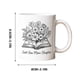 thumbnail image 2 of Regalo para amantes de los libros, taza con flores, taza de lectura, taza con flores, taza para amantes de los libros, taza para bibliotecarios, regalo para profesores., 2 of 4