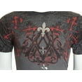 thumbnail image 5 of ARCHAIC by AFFLICTION Charcoal ABINGDON Short Sleeve Slim Fit Y2K T-shirt, 5 of 8