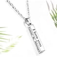 thumbnail image 2 of Collar para parejas Always and Forever de acero inoxidable con grabado I Love You, collares para parejas a juego para novio y novia, conjunto para él y ella MFZFUKR YZY1405, 2 of 7