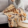 thumbnail image 3 of Giraffe Blanket Soft Cozy Warm Throw Blanket for Couch, Plush Fuzzy Flannel Fleece Blankets for Sofa, Red Love Heart Farmhouse Animals Bed Blankets Lightweight Gifts for Women, 32"x48", 3 of 9