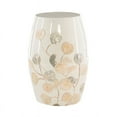 thumbnail image 2 of Linon Westly Table Tambour Émail et Capiz Gingko en Blanc, 2 of 13