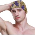 thumbnail image 3 of FYBTO Swimming Cap Watercolor Purple Grape Unisex Adult FYBTO Polyester, 3 of 4