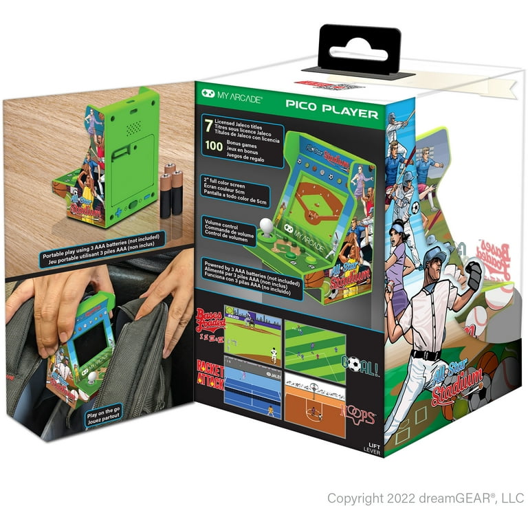 My Arcade All-Star Stadium Mini Retro Home Video Console, Pico
