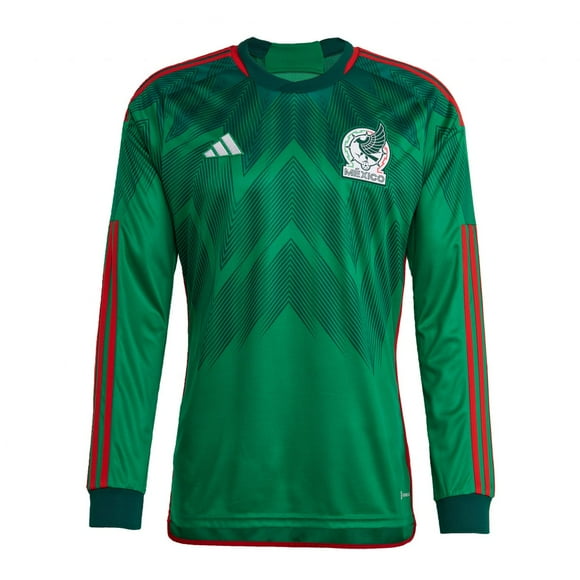 Jersey Playera Adidas de La Selección de Mexico de Manga Larga  Para Hombre