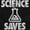 Black, variant on Science Saves Nerdy Scientist Geek Zip Up Hoodie Men's Women's Brisco Brands L