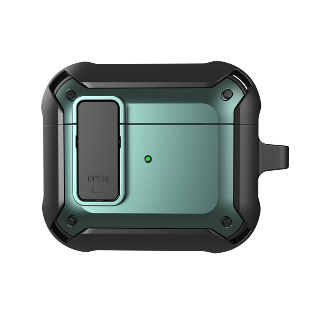Electroplate PC + TPU Funda protectora a prueba de golpes para AirPods 1/2 Auriculares