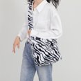 thumbnail image 3 of Bolso Con Elegante para Mujer Asa Superior Leopardo Felpa, 3 of 9