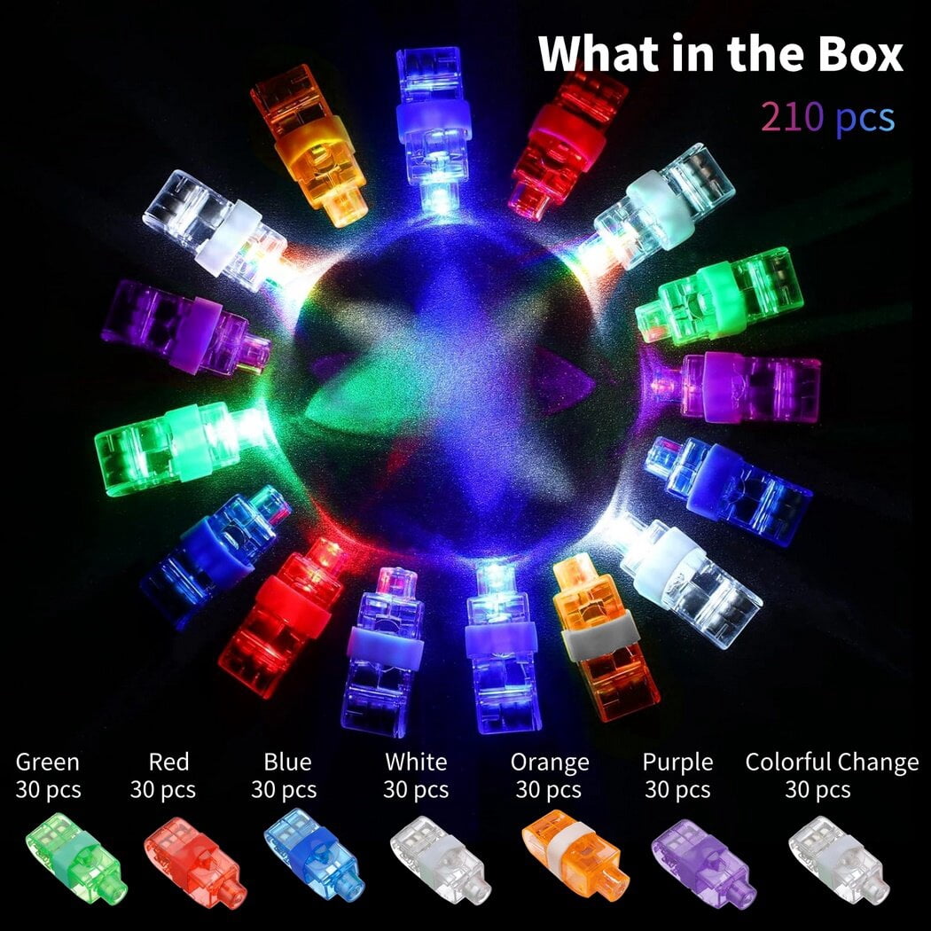 10 Bagues Lumineuses LED – Projection Motifs Noël – Clignotantes, Colorées – Pour Fêtes, Spectacles, Enfants – Jouet Festif - 7