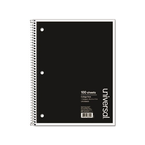 6-Pack Sugarcane Notebooks - College Rule, 8.5x11", 100 Sheets Each, Eco-Friendly