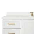 thumbnail image 4 of Ariel Taylor 61 In. Oval Sink Vanity With White Quartz Countertop In White, 4 of 10