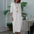 thumbnail image 2 of IROINNID Summer Dresses for Women 2024, T-shirt Maxi Casual Dresses, Round Neck and Short Sleeve Soild Color Summer Outfits Dress, 2 of 8