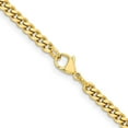 thumbnail image 4 of Chisel Stainless Steel Polished Yellow IP-plated 4.2mm Curb Chain - 30", 4 of 8