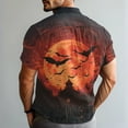 thumbnail image 5 of JGNGSHN Halloween Costumes for Men Short Sleeve Button Down Hawaiian Holiday Beach Shirts Colorful Funny Skull Printed Tees Thanksgiving Shirt, 5 of 8