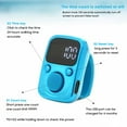 thumbnail image 6 of Yammee Rechargeable Digital Finger Ring LED Electronic Hand Tally Timer Counter Clicker, 6 of 10
