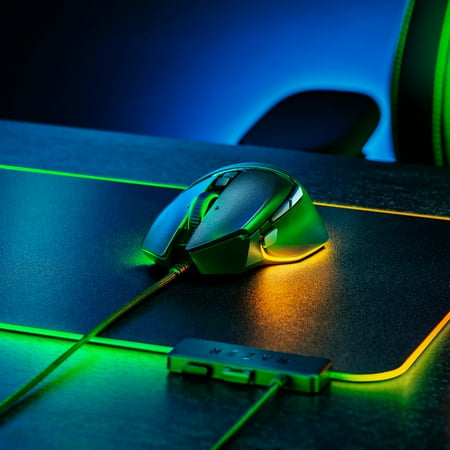 Razer - Basilisk V3 Wired Optical Gaming Mouse with Chroma RBG Lighting - Black