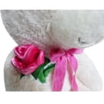 thumbnail image 3 of Jumbo Bear with Flower Plush, Cream, 26", Mother's Day by Way To Celebrate, 3 of 5