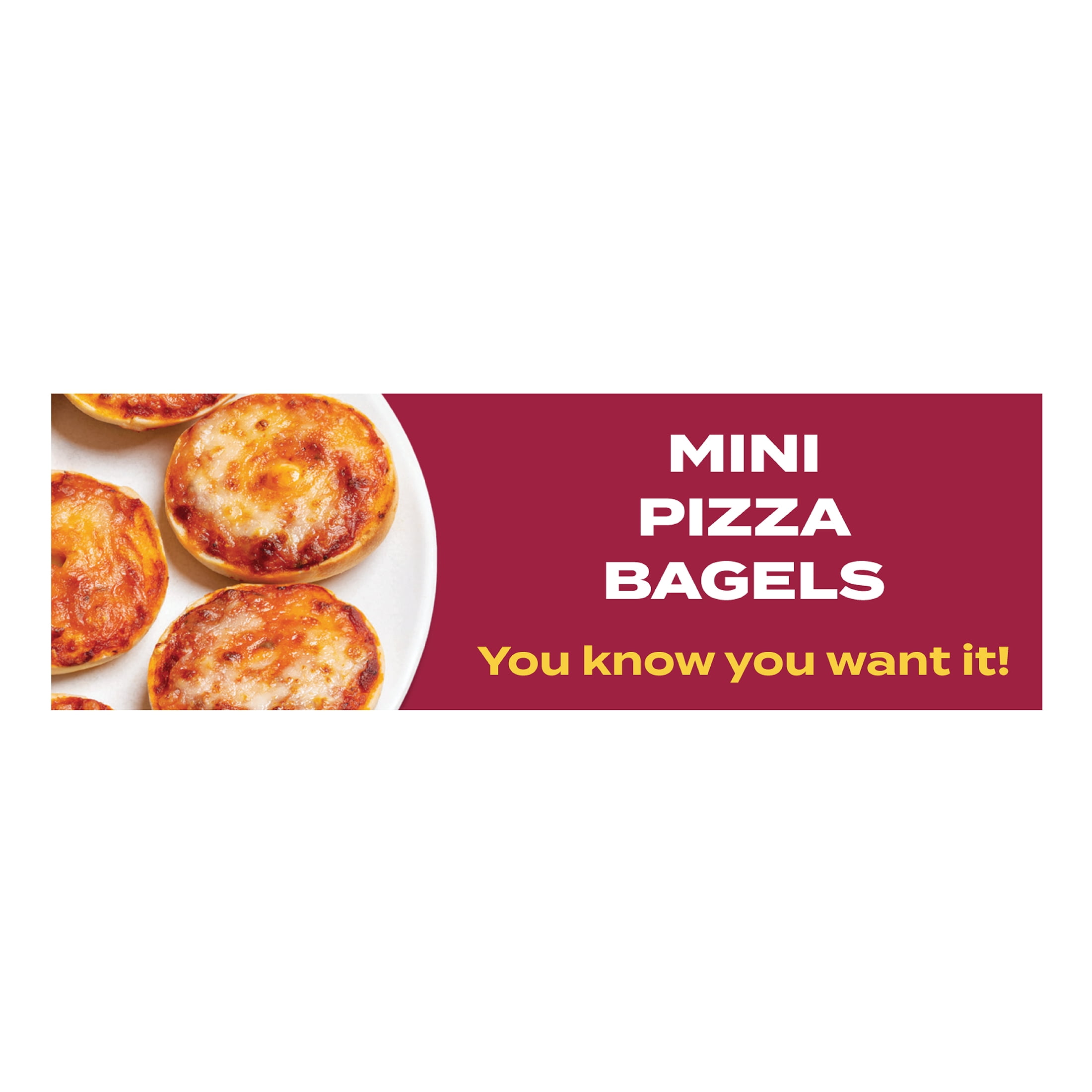 Feel Good Foods Gluten Free Three Cheese Mini Pizza Bagels - 7 Ounce