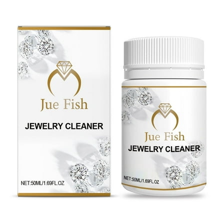 Jewelry Cleaner for Gold & Silver, Diamond Necklace Polish & Shine, Rust & Tarnish Remover Solution