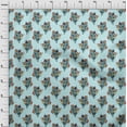 thumbnail image 3 of oneOone Cotton Silk Fabric Leaves & Floral Block Decor Fabric Printed BTY 42 Inch Wide, 3 of 4
