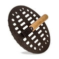 thumbnail image 2 of BergHOFF Neo 3pc Cast Iron Fry Pan & Grill Pan Set with Slotted Steak Press, White, 2 of 7