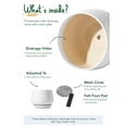 thumbnail image 2 of BEMAY 10"  White Ceramic Plant Pot with Drainage Hole and Saucer, Round Indoor Outdoor Planter for Houseplants, Flowers, Monstera, Snake Plant(Plant Not Included), 2 of 8