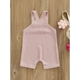 thumbnail image 4 of Infant Girl Sleeveless Romper Buttons Jumpsuit Bodysuit Summer Clothing, 4 of 9