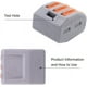 thumbnail image 4 of 60 terminales automáticos de conexión rápida, conectores de cables eléctricos con palanca, 20 piezas 2 entradas, 30 piezas 3 entradas, 10 piezas 5 entradas, 4 of 5