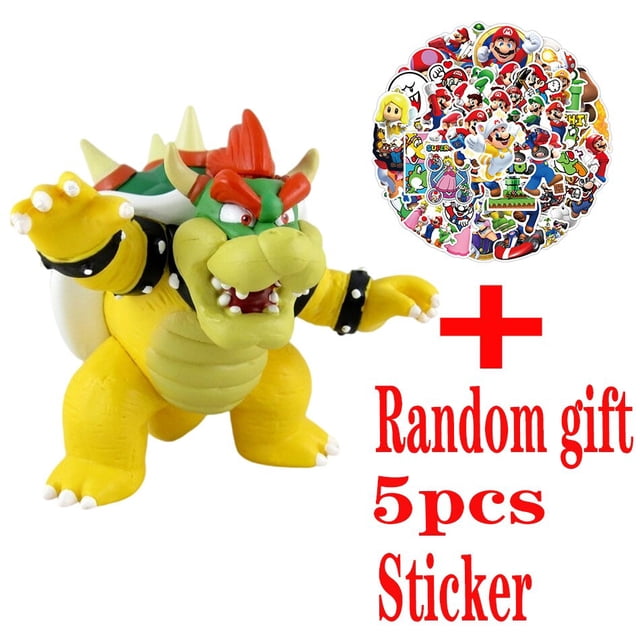 Figuras de acción de Super Mario Bros, juguetes de PVC de 14CM, conjunto de modelos de Luigi, Yoshi, Donkey Kong, seta, regalos de cumpleaños para niños qiuyongming unisex