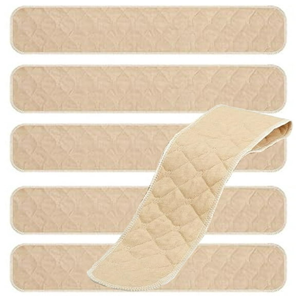 Reusable Bra Sweat Absorption Pad,Bexikou 6 Pcs Cotton Under Bra Liners Bra Liners to Absorb Sweat,3 Layer Washable Sweat Absorber Pads for Women,18×3.15inch